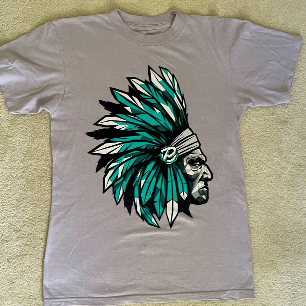 Popular Demand men light purple ethnic Logo cotton t-shirt size Small